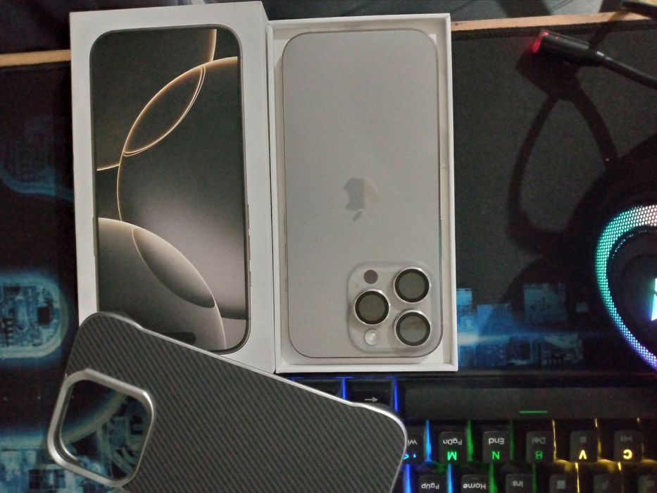 iphone 16 pro sotiladi Natural titanium 100% karopka dakument bor