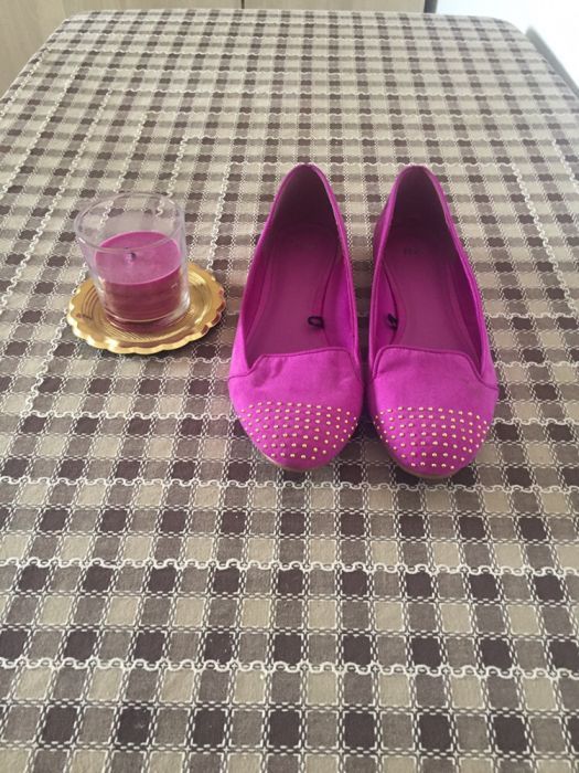 Vand balerini HM, fucsia, marime 40,