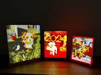 Colored Lithophane, Portret personalizat, Fotografie 3D color