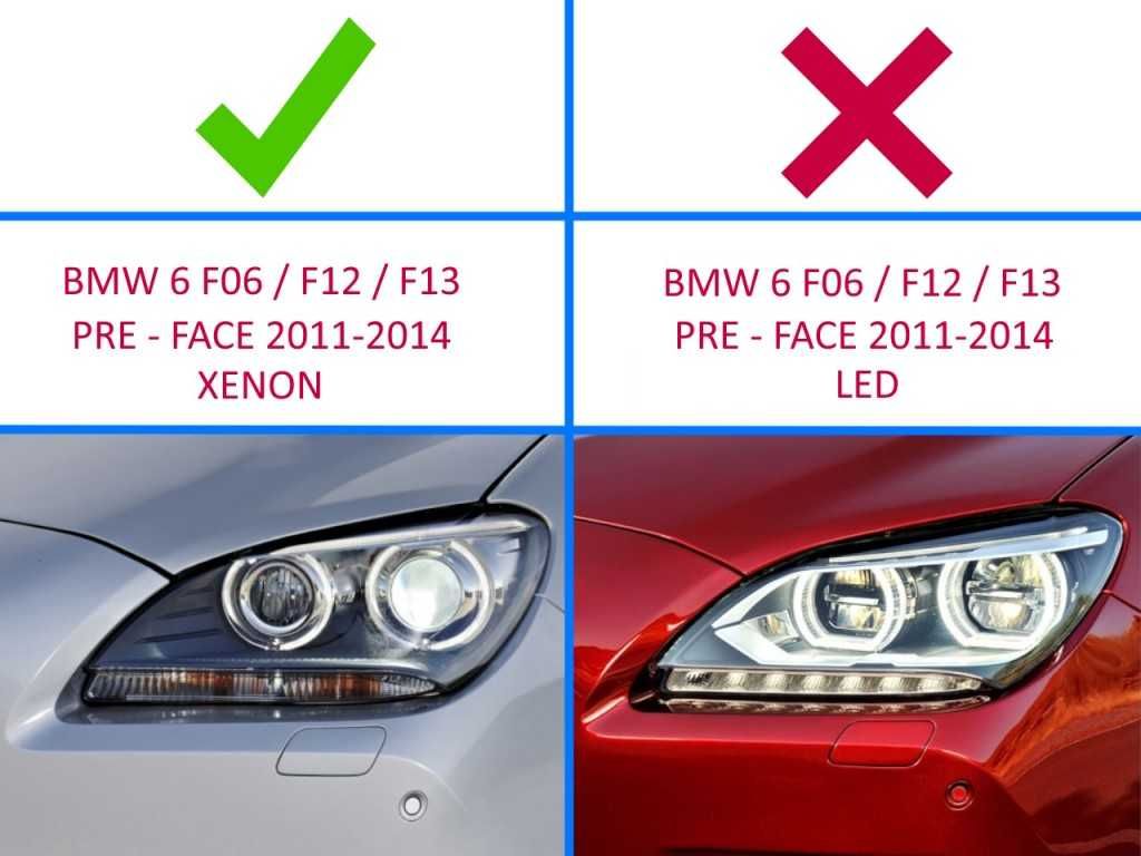 Стъкла за фарове на BMW 6 F12/F13/F06 - Xenon