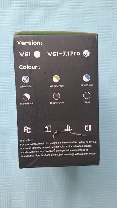 Casti gaming wireless Weseary WG1  noi