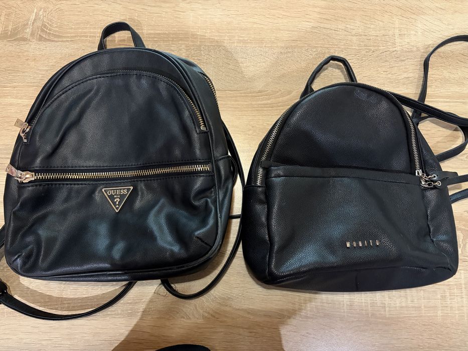 Оригинална голяма раница Guess и малка раничка Mohito