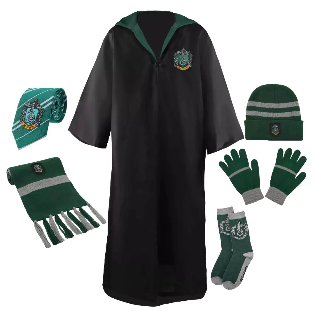 Set roba si accesorii Harry Potter Slytherin House, 6 piese, 10-12 ani