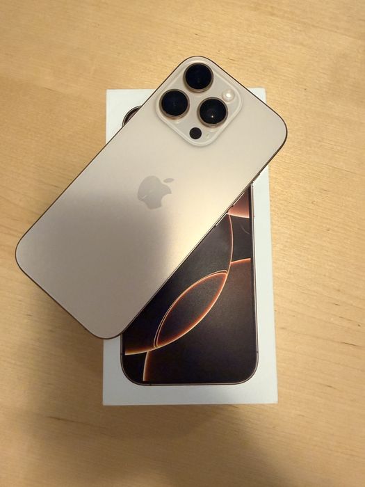 Iphone 16 pro 128 Gold с оставаща гаранция 1 г