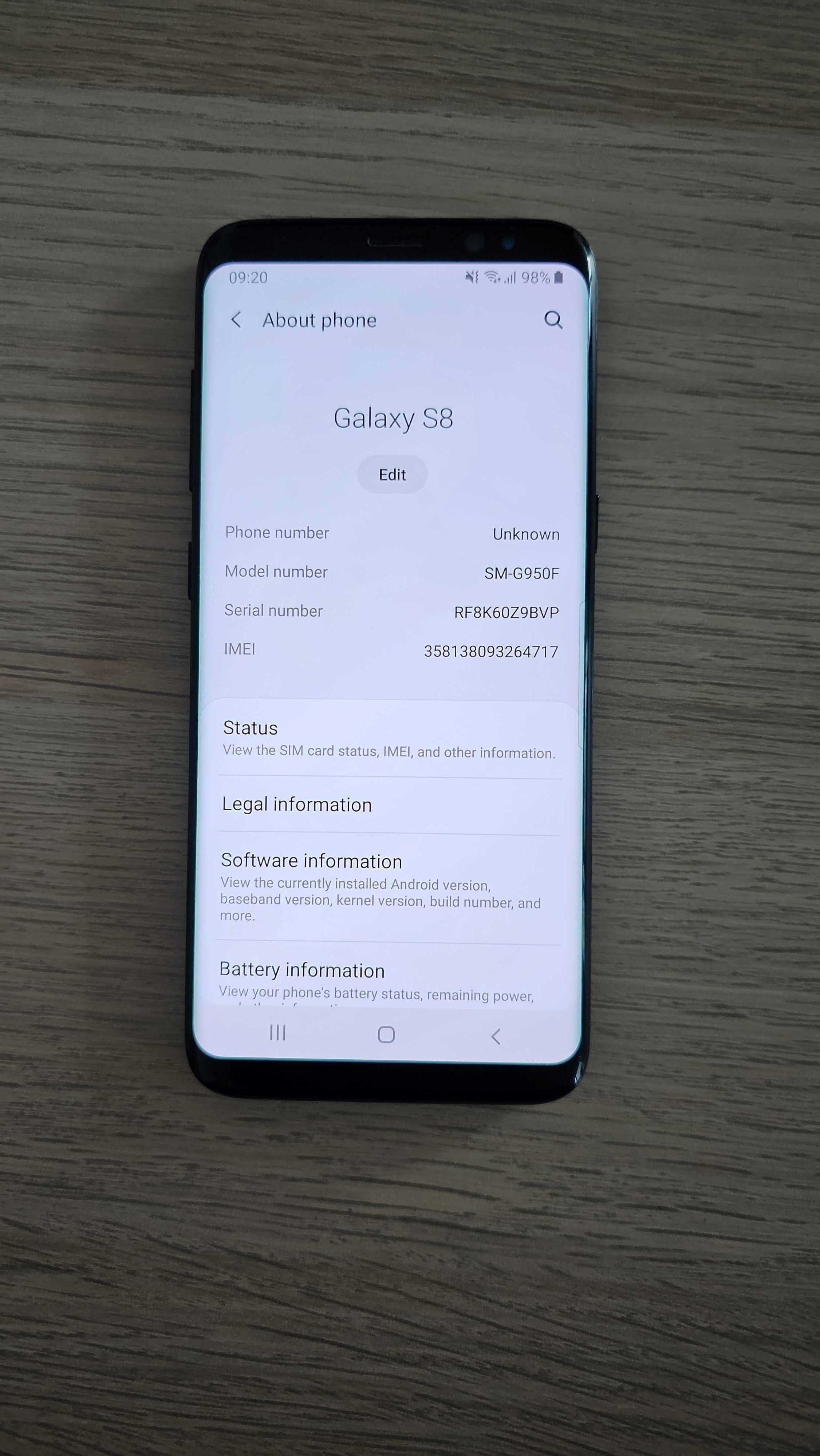 Samsung S8 Black 64GB