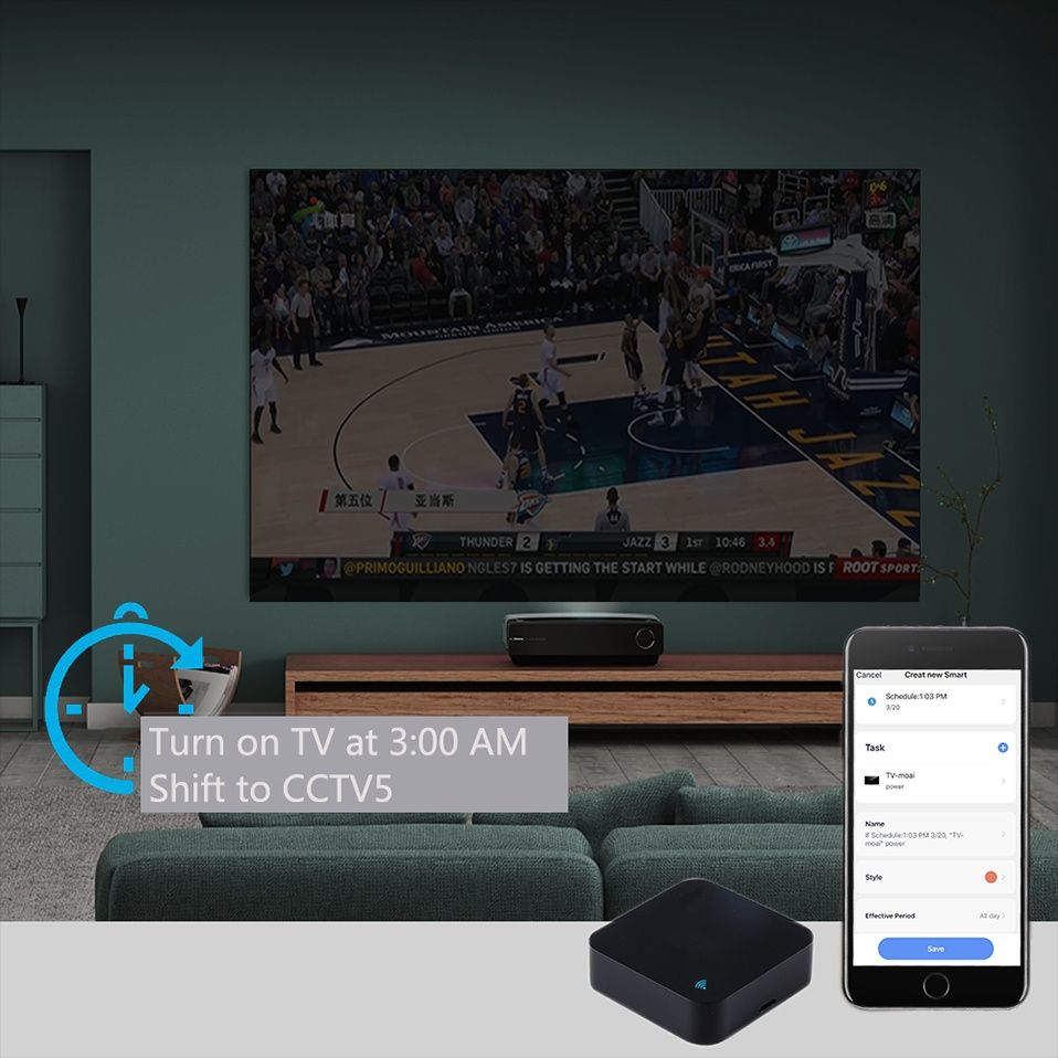 Tuya Smart WiFi+IR контролер със сензори за температура и влажност