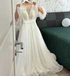 Rochie mireasa cu trena detasabila