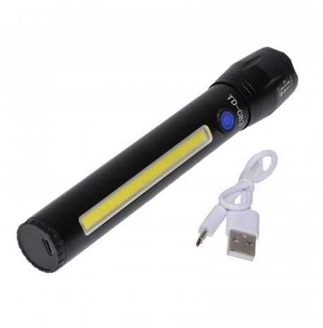 Lanterne led metalice zoom telescopic putere mare acumulator litiu