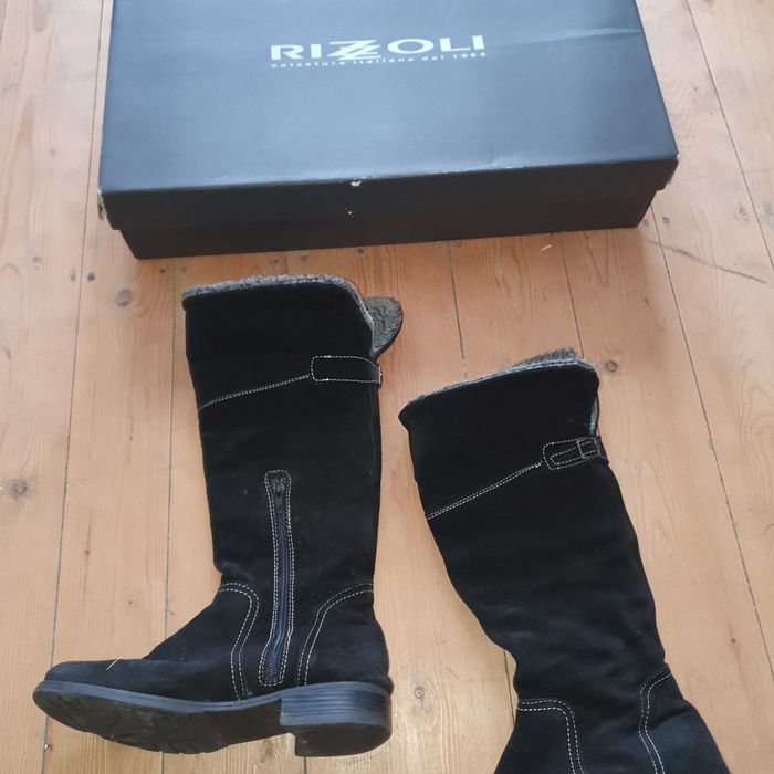 Cizme piele intoarsa Rizzoli