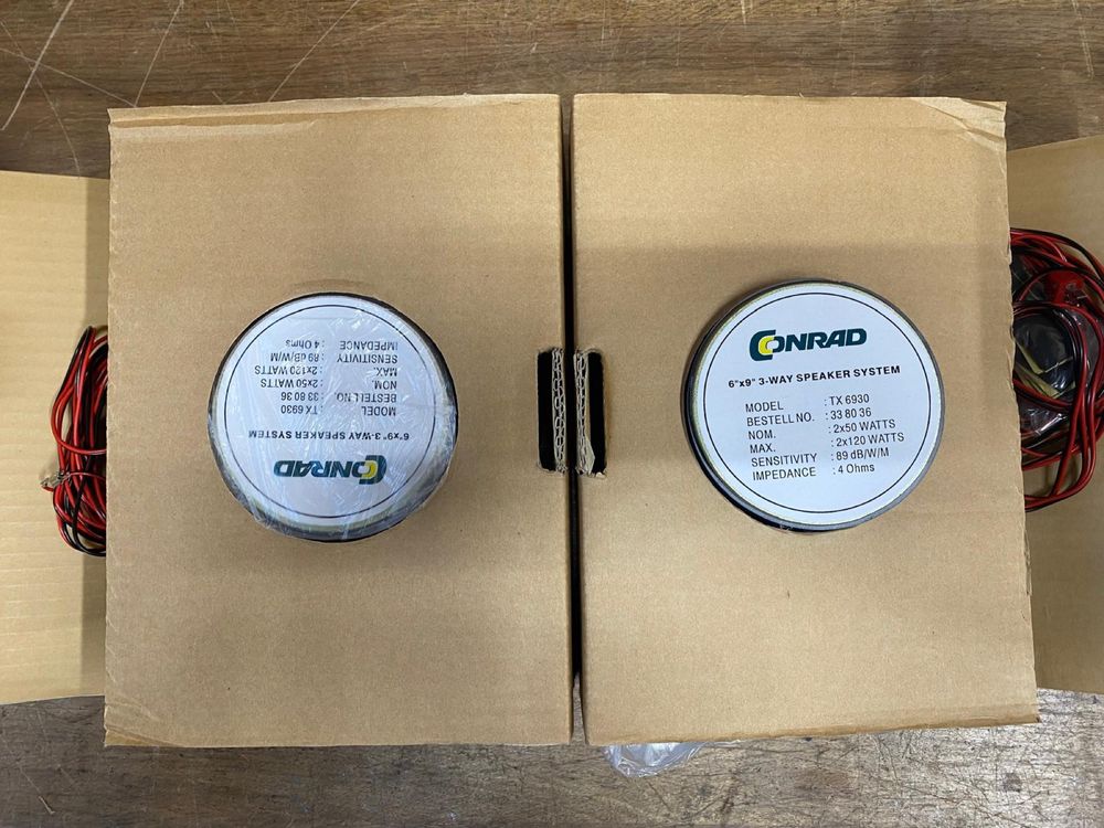 Boxe auto Conrad TX 6930,16/9,120W noi vintage