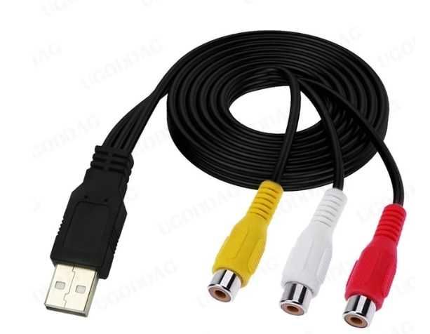 Cablu covertor USB si RCA mama