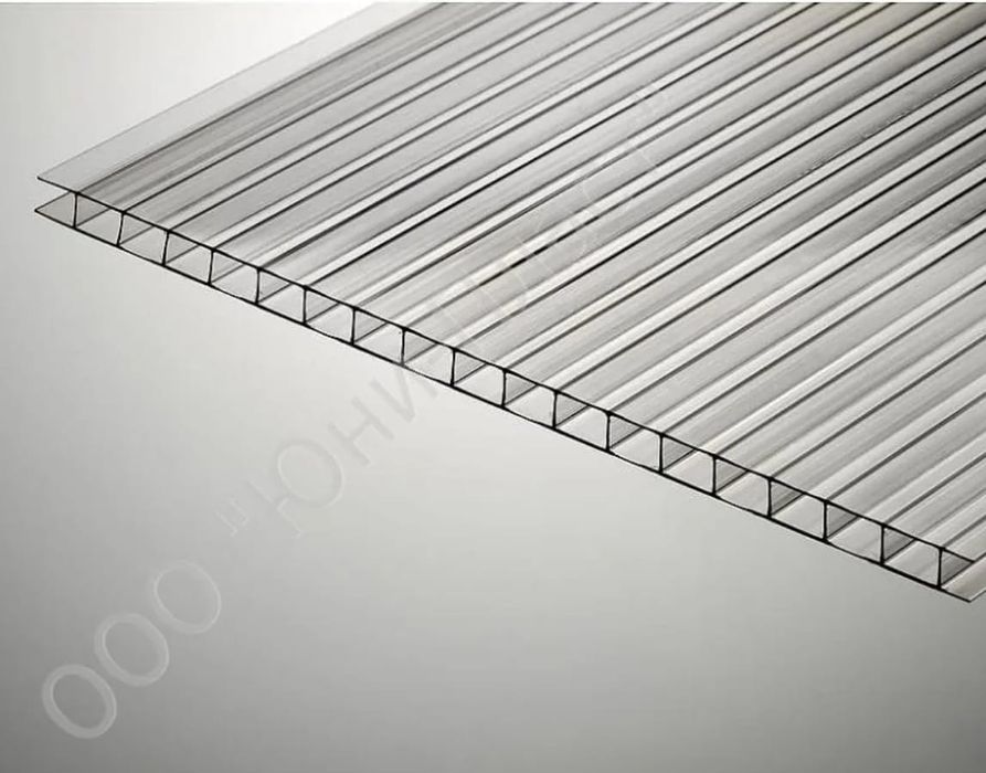 Сотовый поликарбонат 6мм прозрачный