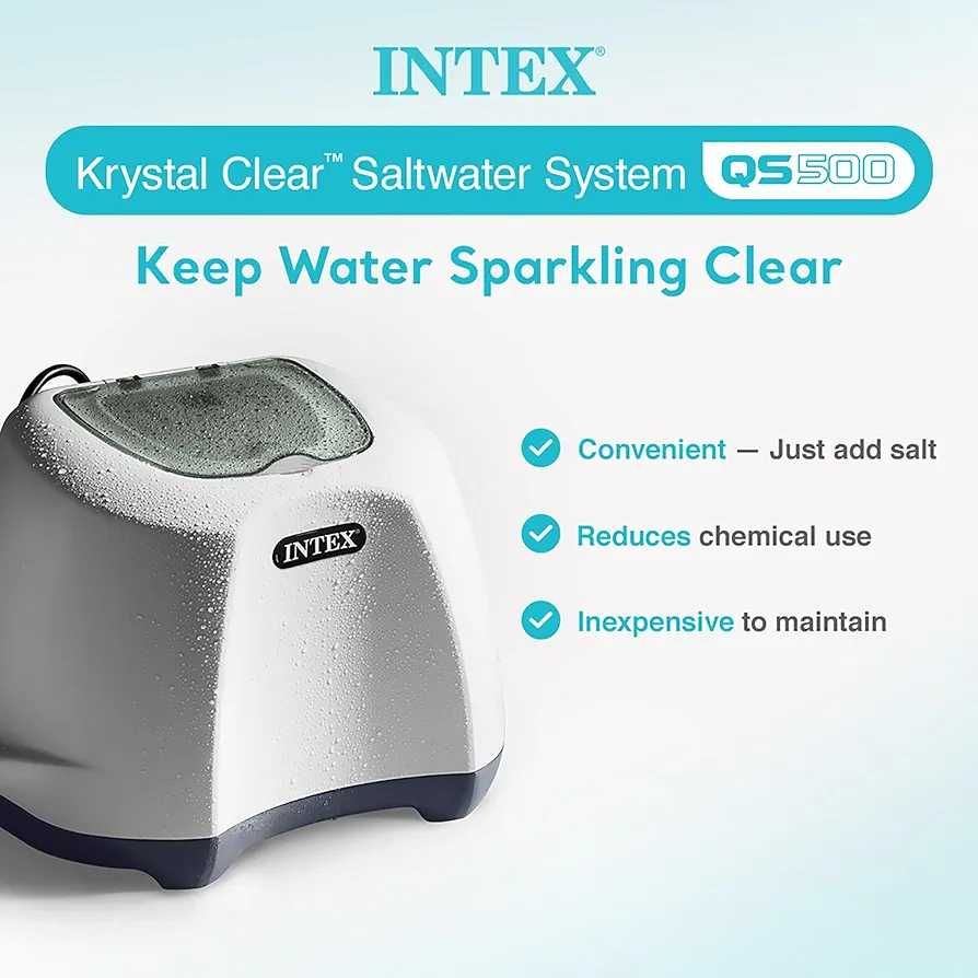 QS500 INTEX система за солна дезинфекция на вода, като нова.