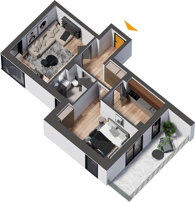 Apartament 2 Camere Decomandat 67,96 Mp - Direct La Dezvoltator