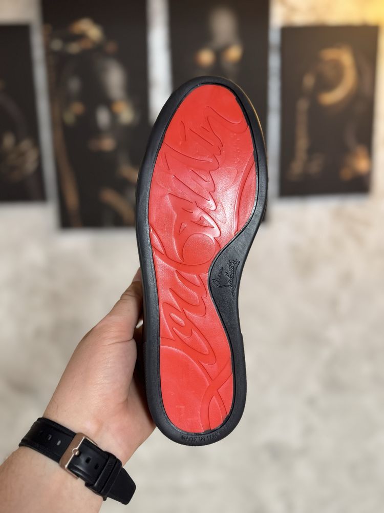 Adidasi Barbati Louboutin Low Full Negru!
