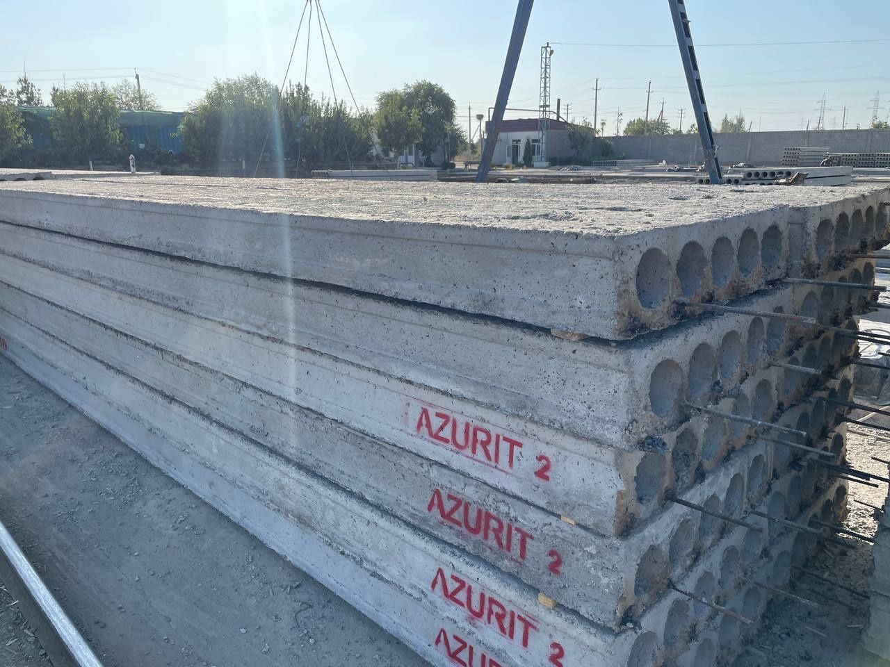 Бетон плита махсулотлари сталба латок фундаментный блок Пустотные плит