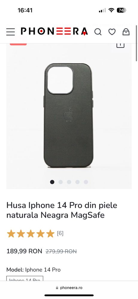 Vand husa originala apple pt iphone 14 pro!