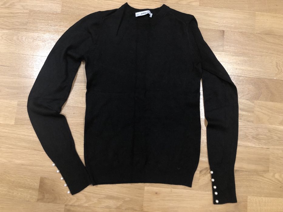 Pulover basic Zara negru S
