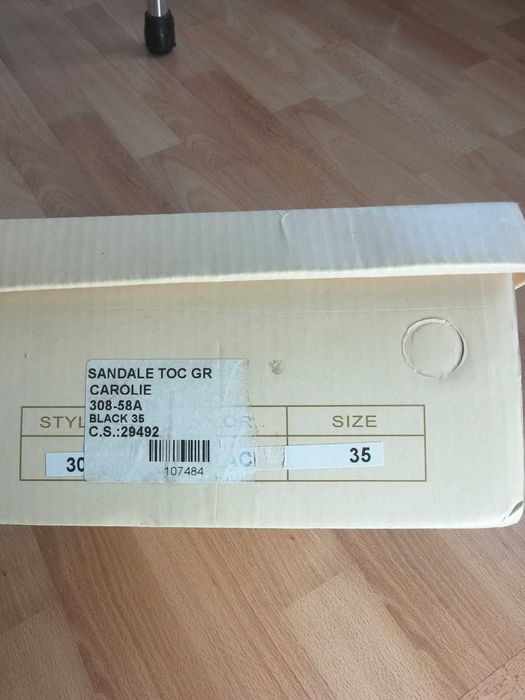 Sandale Elegante cu Toc Gros – Carolie Model 308-58A – Mărimea 35