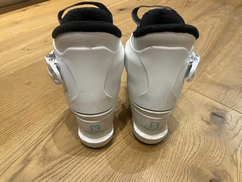 Детски Ски Обувки Salomon - T1 Girly White/Scuba Blue/Размер 18