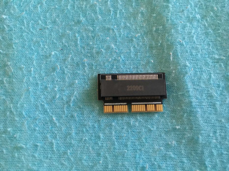 adaptor ssd m.2 nvme pcie pt macbook pro, air, imac, 2013 - 2019, nou
