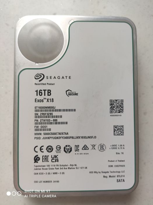 Жёсткий диск для компьютера 16Тб