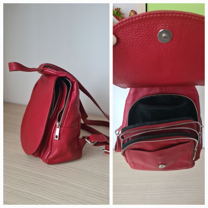 Genti și rucsac  piele naturala