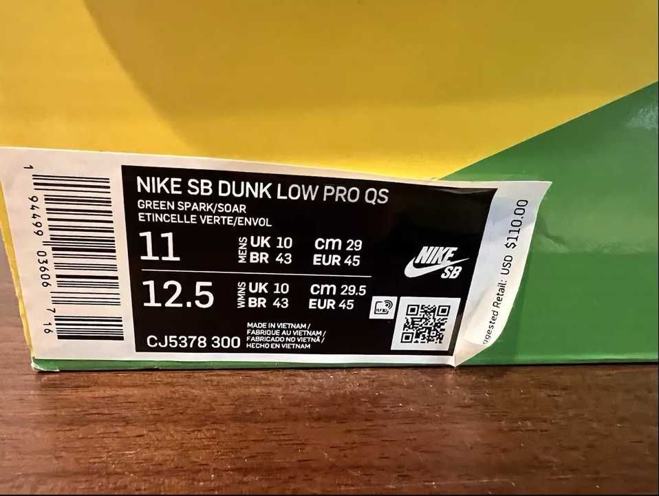 Nike SB Dunk Low Grateful Dead Bears (Green)
