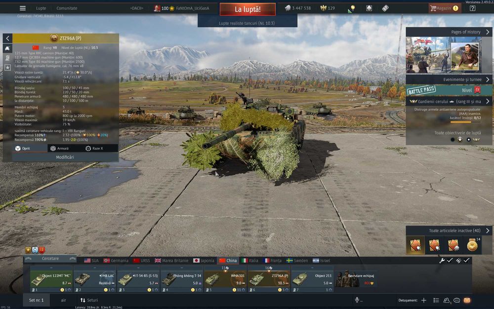 Joc War Thunder top