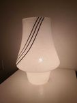 Veioza accent mare, MCM, Art Deco, sticlă Murano, ciuperca, vintage