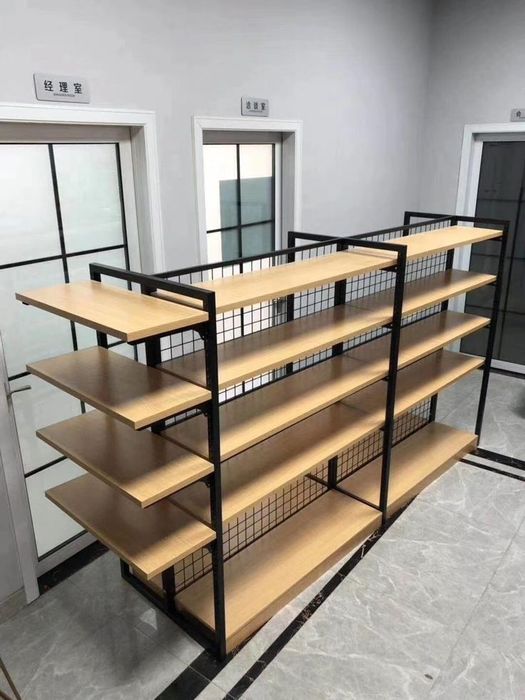 Стелажи торговое оборудование ресепшн полки мебель из металла стол