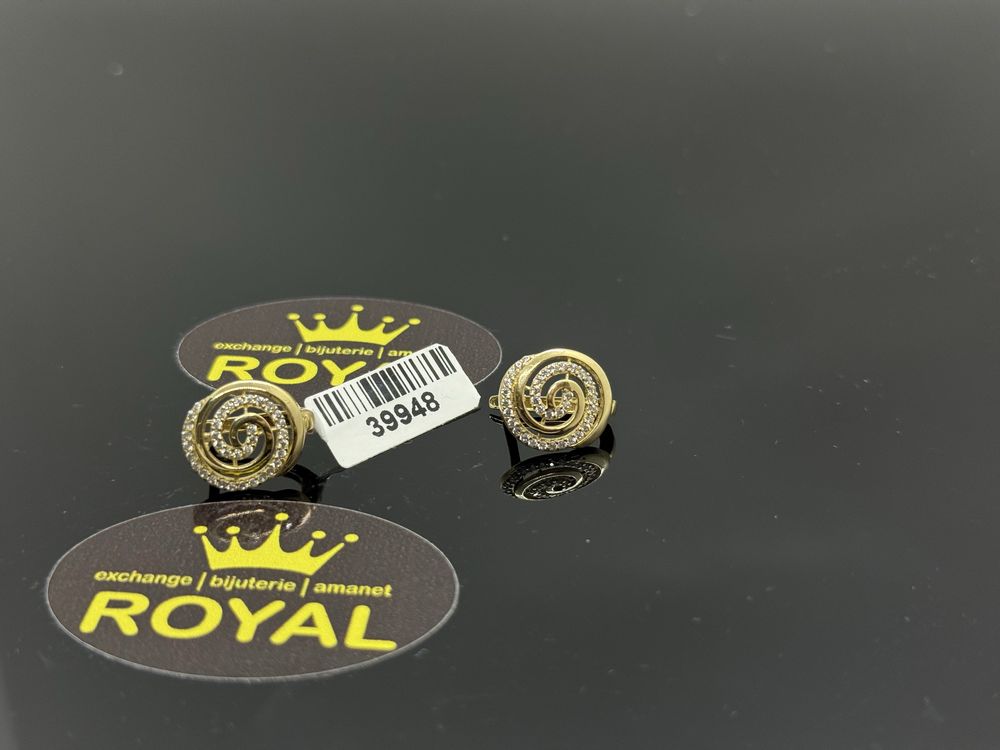 Bijuteria ROYAL : Cercei AUR 14K / 3.08 GR