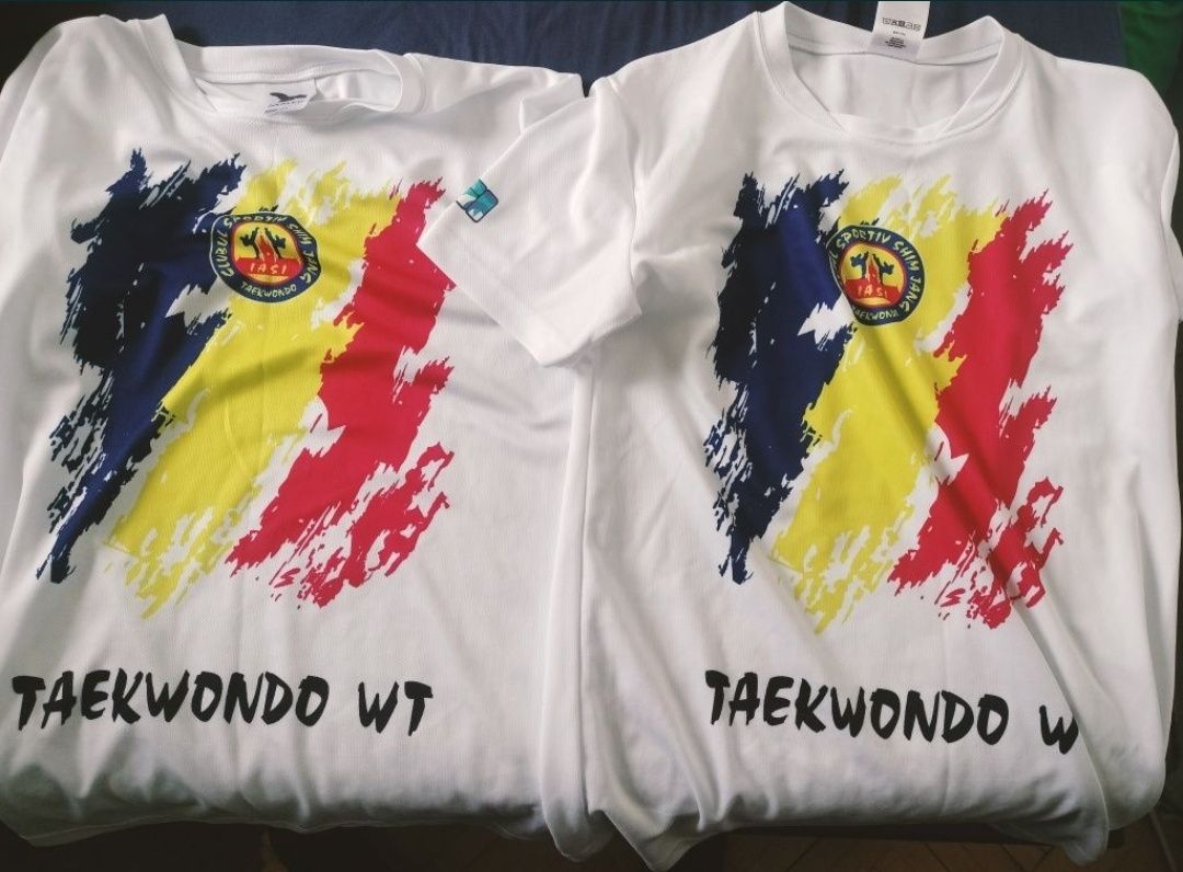 Set 2 Tricouri/Pantaloni copii Taekwondo nou