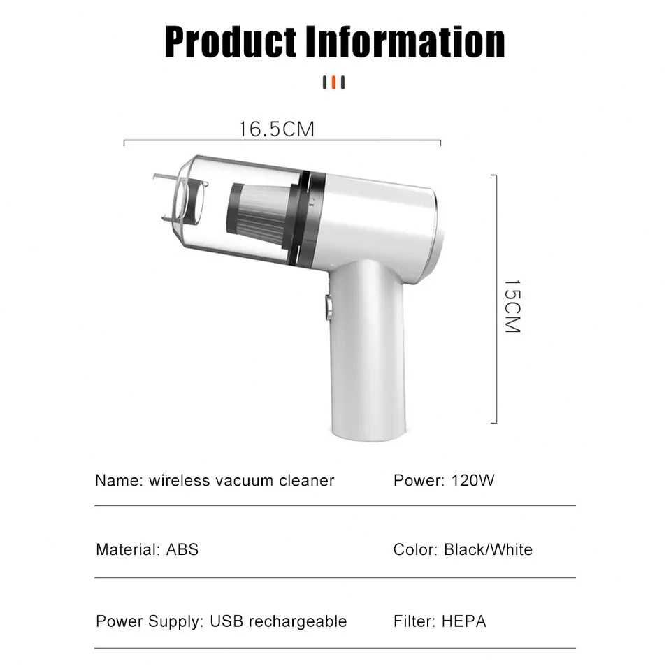 Мощна акумулаторна мини прахосмукачка 2 в 1
