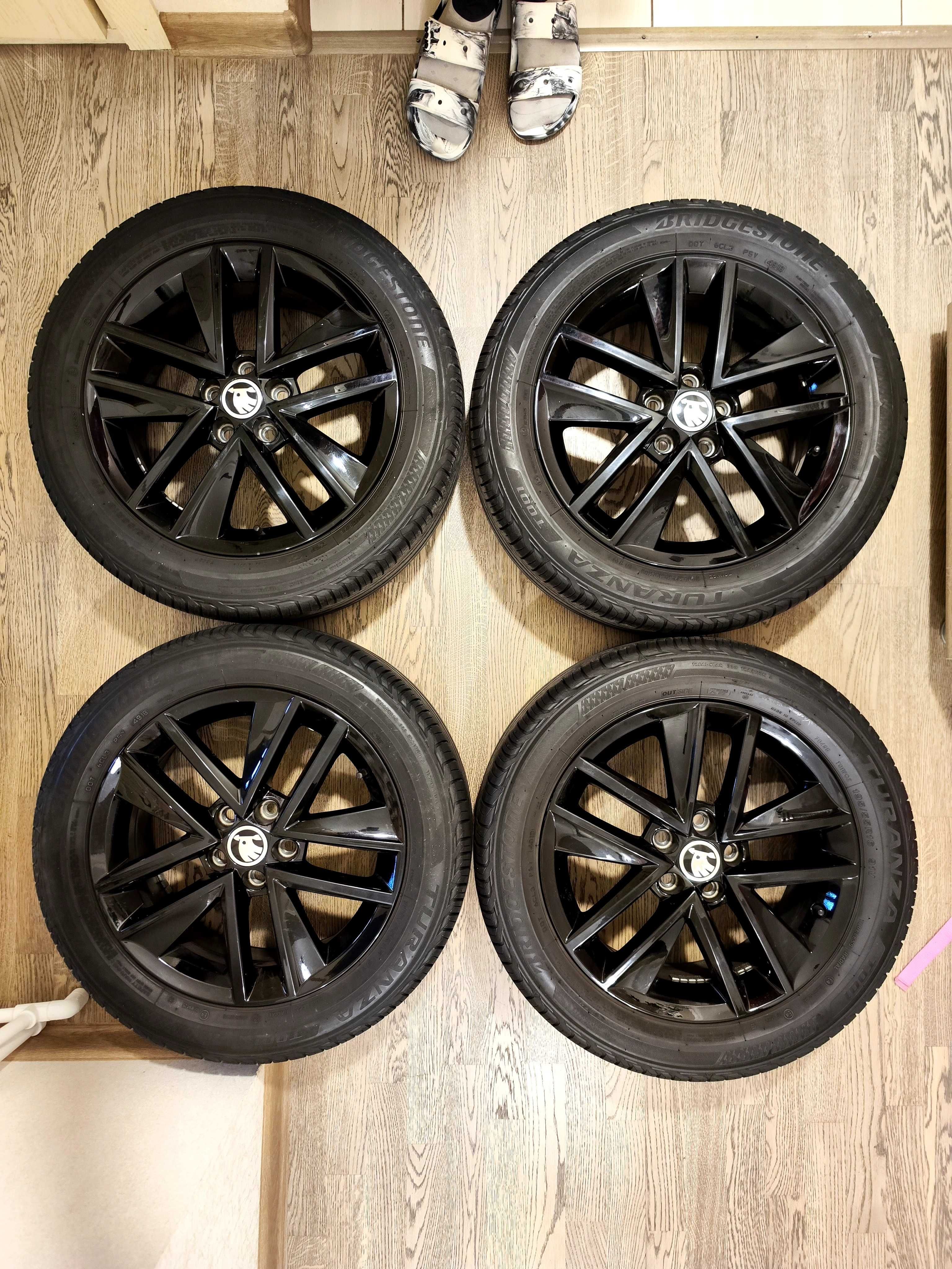 Колеса оригинал Skoda 195/55 R16 Clubber Bridgestone Turanza 91v