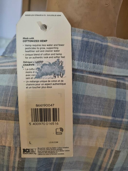 Мъжка риза Levis, размер L, нова с етикет