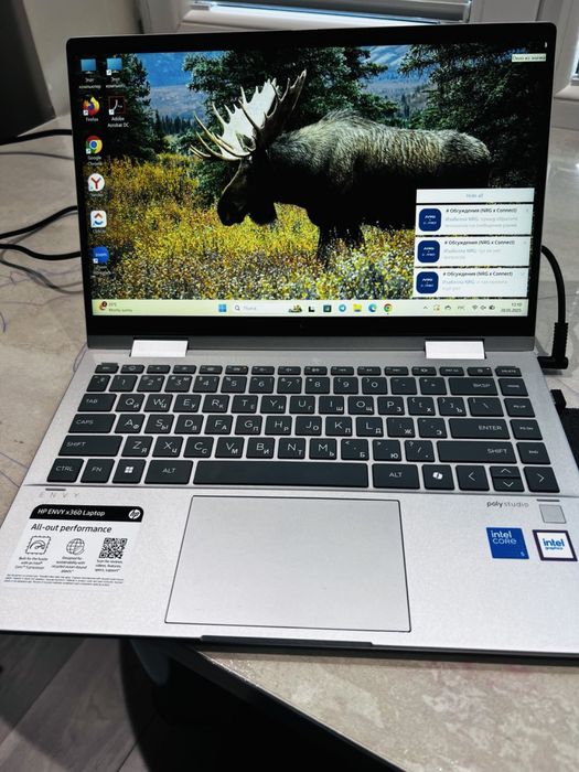 Hp Envy x360 2-in-1 laptop 14-es1013dx. Процессор intel core i5 120u.