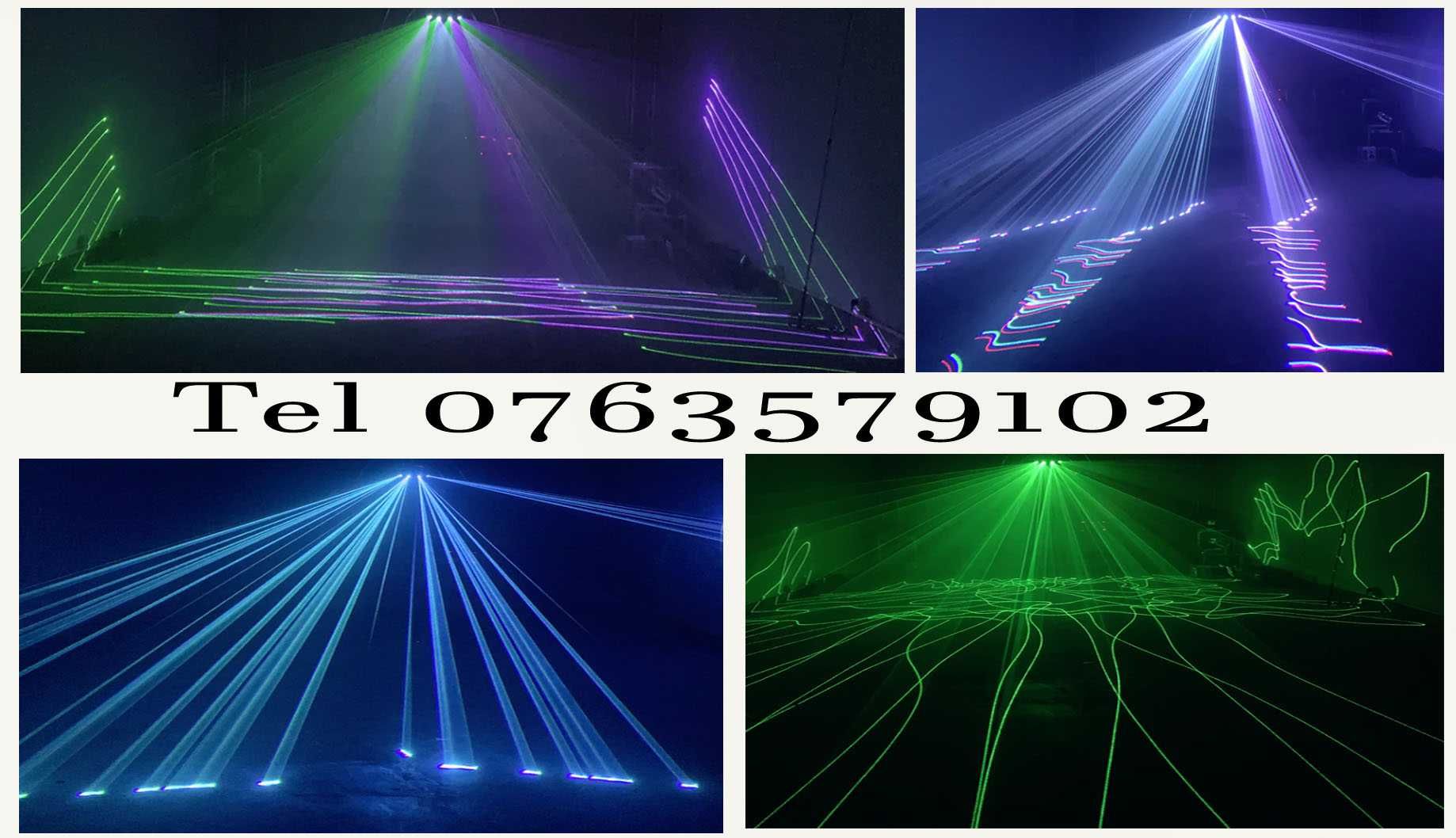 Laser RGB Super Beam 4 Eyes Lumini DJ Sigilate (7R Wash Moving )