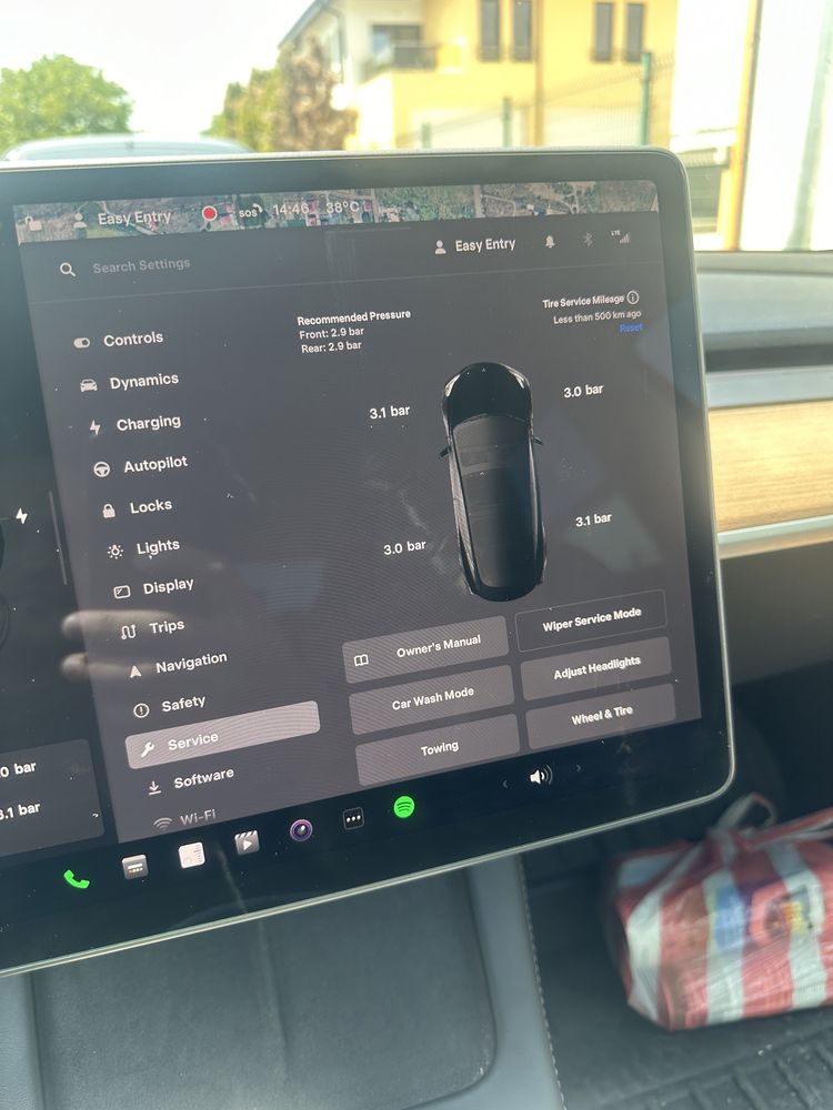 BLE TPMS датчик / сензор за налягане в гумите за Tesla Model 3,S,Y,X