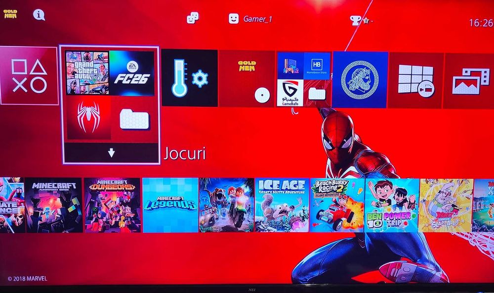 25 jocuri+ PS4 Modat - FC 26, GTA V – Mod Menu, Minecraft, Spiderman
