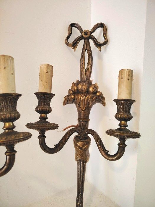 Aplice de dimensiuni mari din bronz masiv in stilul francez Empire ,pi