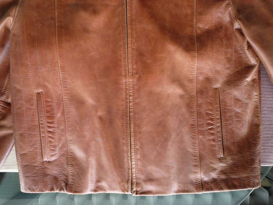 Кожено яке от естествена кожа „Giovanni“, цвят светло кафяв