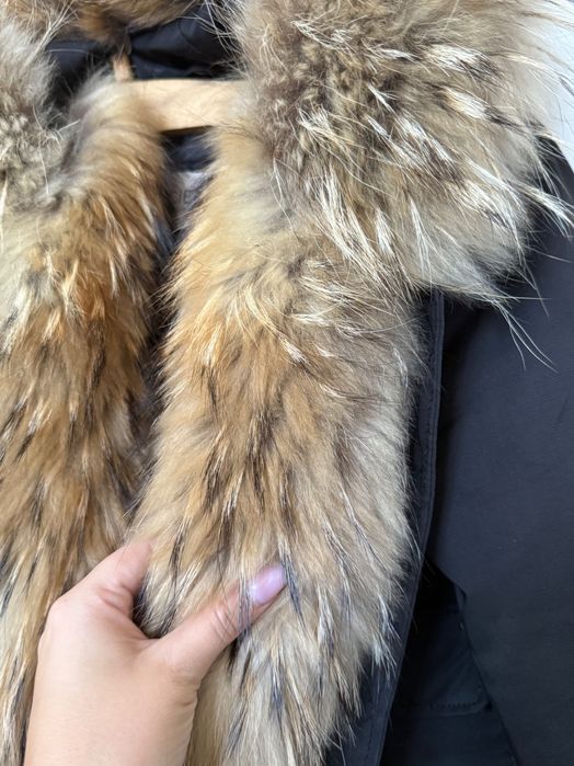 Яке с естествен пух лисица