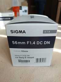 SIGMA 56 mm F1.4 DC DN IN GARANTIE montura Sony E-mount