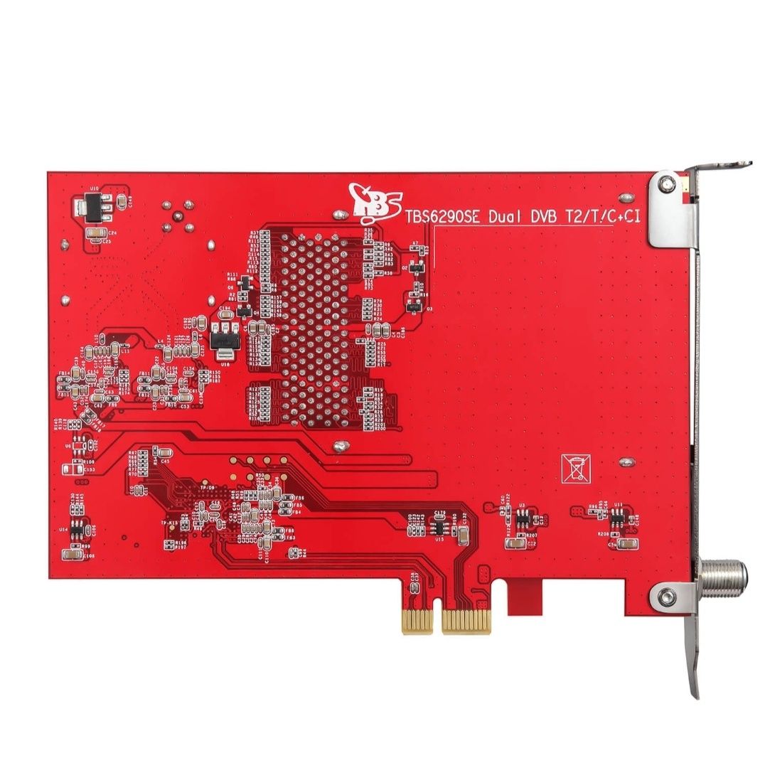 DVB-T2/T/C Dual Tuner Dual CI PCIe Card