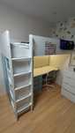 Двуетажно легло ИКЕА - IKEA с лед осветление и стол за гр Пловдив