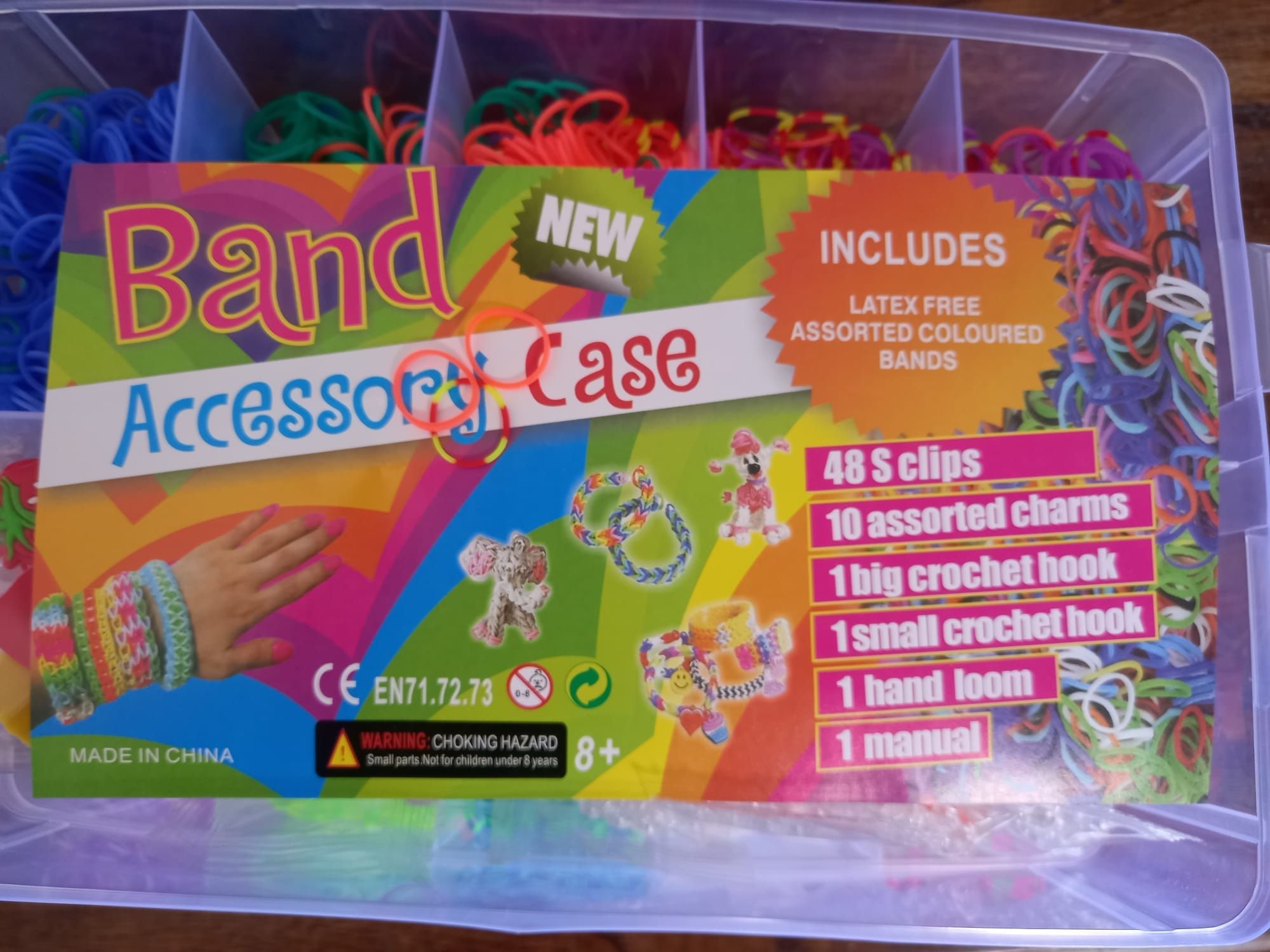 Kit complet elastice impletituri. Loom bands. 950 buc. Sigilat!