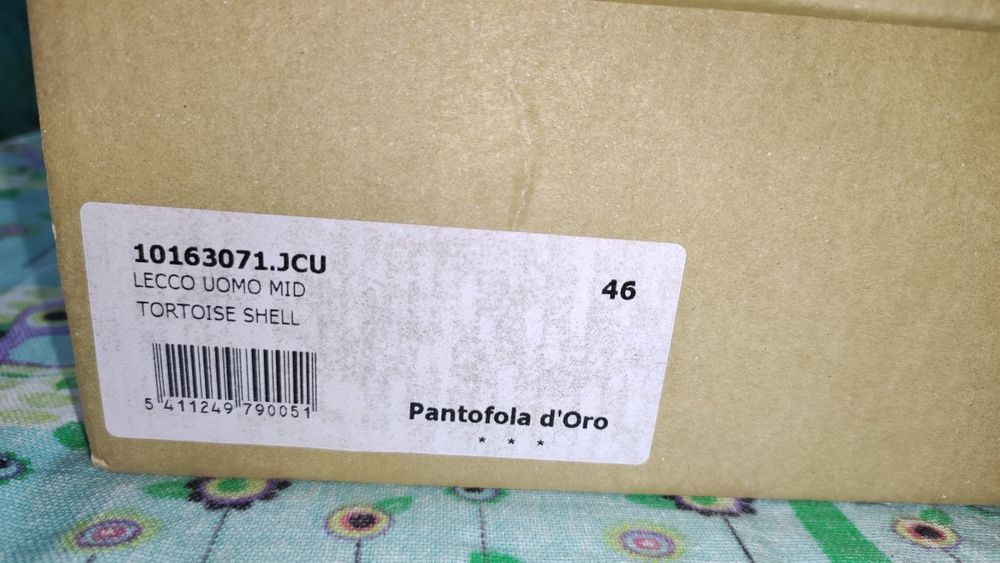Стилни мъжки кецове от естествена кожа Pantofola d,Oro №46