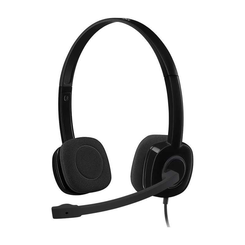 Компьютерная гарнитура Logitech Stereo Headset H151, черный