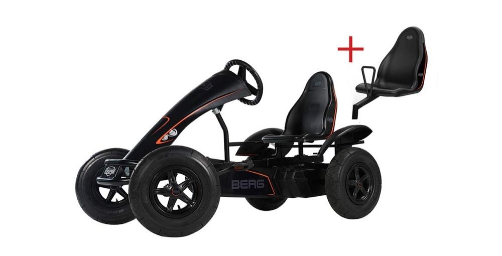 Kart, cart cu pedale pentru copii Berg Black Edition.